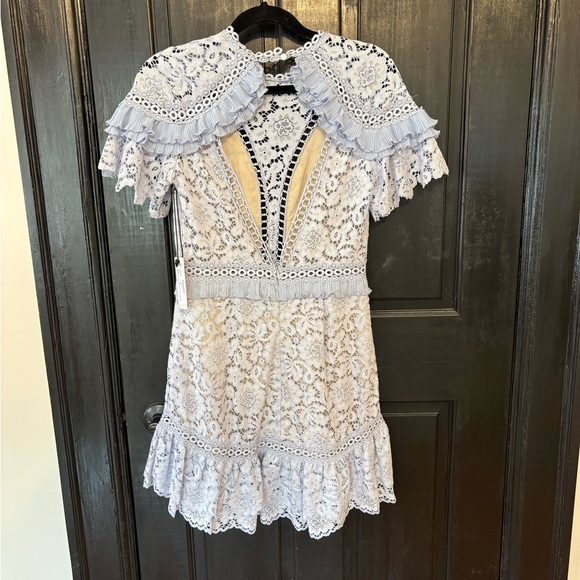 Saylor floral lace julep mini dress - Picture 3 of 5